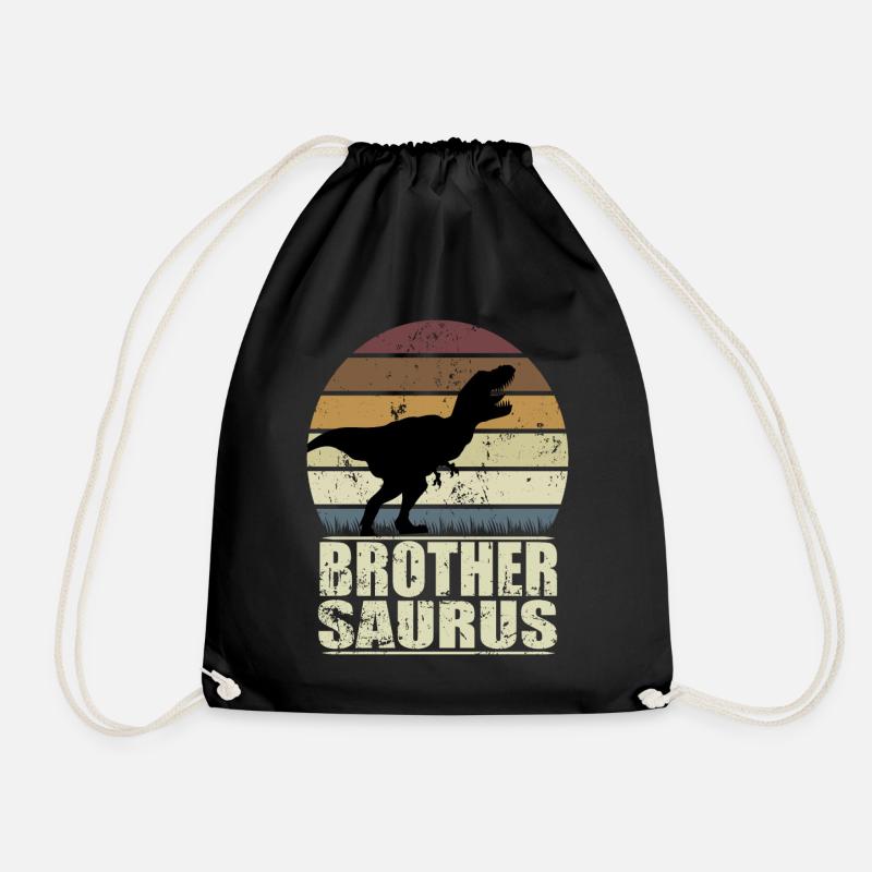 BrotherSaurus Rex dinosaure Dino Brother Saurus - Sac de sport léger - noir