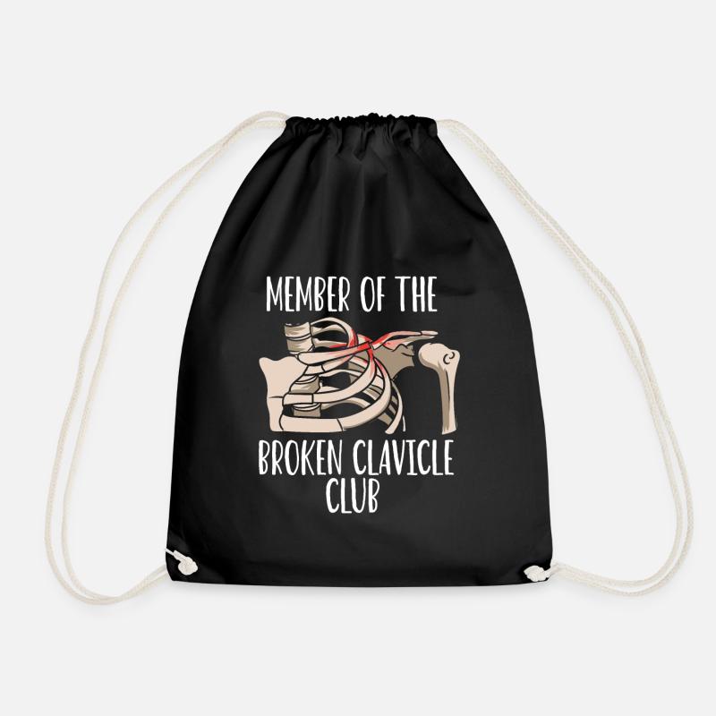 Membre du Broken Clavicle Club Broken - Sac de sport léger - noir