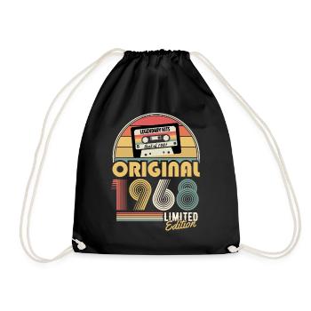 1968 Vintage millésime anniversaire rétro cadeau - Sac de sport léger - noir - Devant