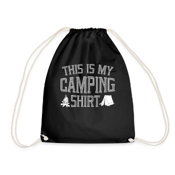 This Is My Camping Shirt Tent - Sac de sport léger - noir - Devant