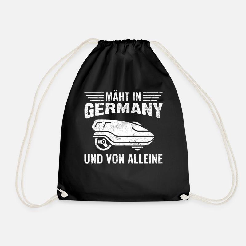 Mäht in Germany und von alleine - Turnbeutel - Schwarz