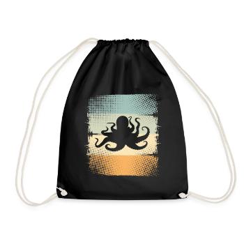 Poulpe poulpe poulpe - Sac de sport léger - noir - Devant