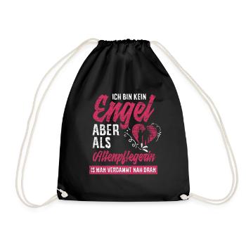 Altenpflegerin Beruf Pflegerin Geschenk - Turnbeutel - Schwarz - Vorne