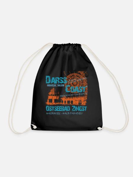 DarssCoast - Ostseebad Zingst - Turnbeutel - Schwarz
