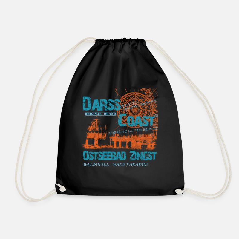 DarssCoast - Ostseebad Zingst - Turnbeutel - Schwarz