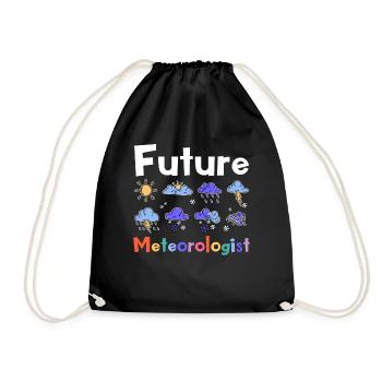 Meteorology Amazing Weather Forecasting - Drawstring Bag - black - Front
