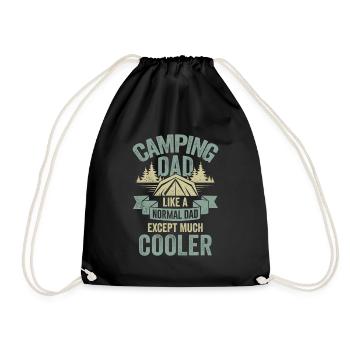 Camping Papa Tente Tente Camper Père Cadeau - Sac de sport léger - noir - Devant