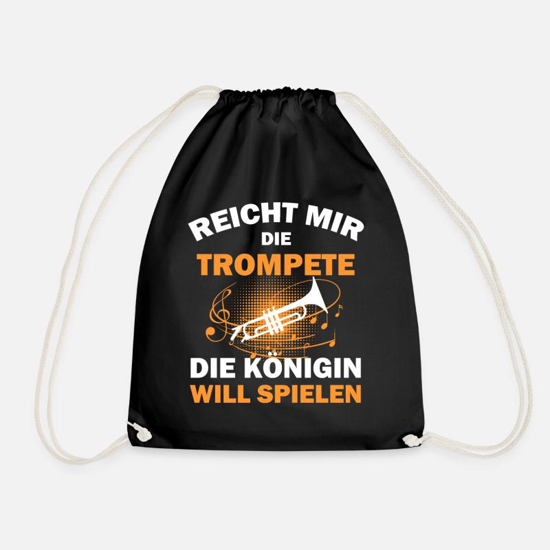 Trompete Trompeter - Turnbeutel - Schwarz