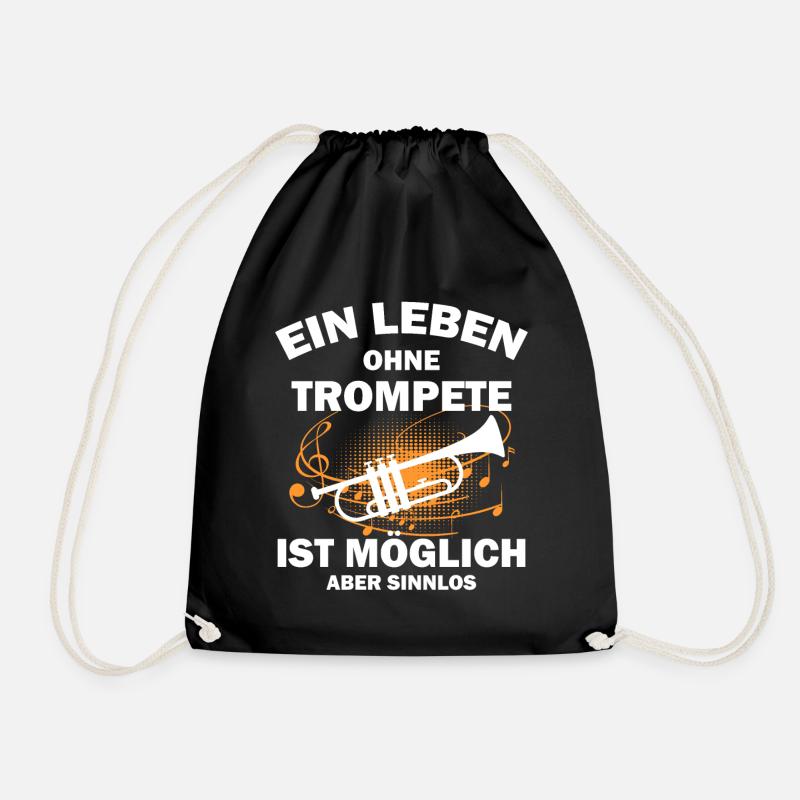 Trompete Trompeter - Turnbeutel - Schwarz
