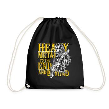 Heavy metal to the end - Sac de sport léger - noir - Devant
