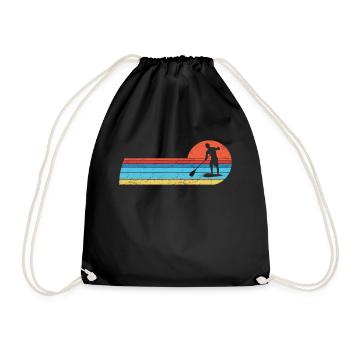SUP paddleboarding Stand Up Paddle Herren supboard - Turnbeutel - Schwarz - Vorne