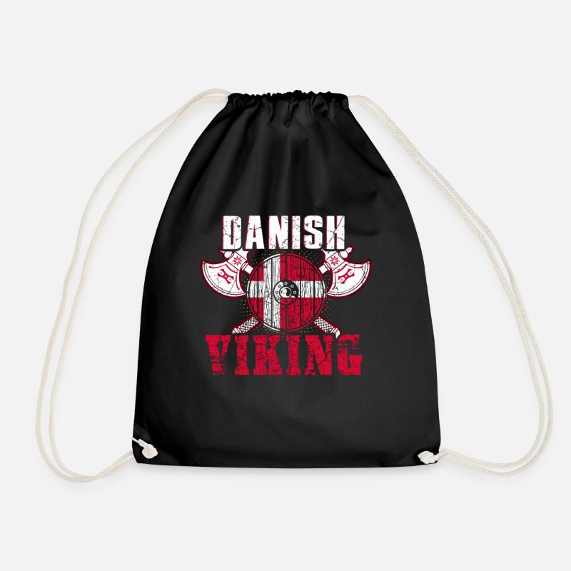 Dänemark Wikinger - Turnbeutel - Schwarz