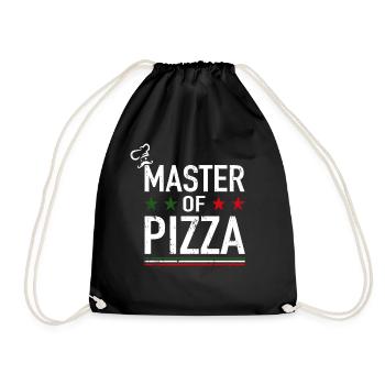 Italy Pizza Master Chef - Master Of Pizza - Drawstring Bag - black - Front