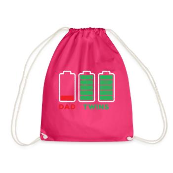 Papa Basse Charge Battery Twins Battery Full Charge Battery - Sac de sport léger - fuchsia - Devant