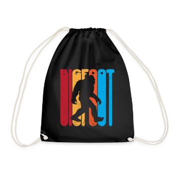 Bigfoot Sasquatch Yeti - Turnbeutel - Schwarz - Vorne