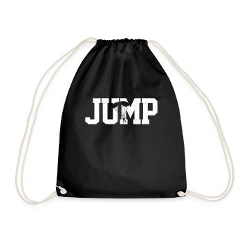 Skydiving Vintage Parachute - Turnbeutel - Schwarz - Vorne
