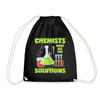 Chimiste WordPlay Solution Drôle Chimie Dicton - Sac de sport léger - noir - Devant