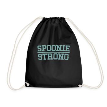 Spoonie Strong Guerrier du lupus - Sac de sport léger - noir - Devant