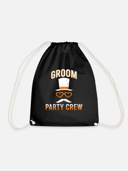 Bräutigam Party Crew - Turnbeutel - Schwarz