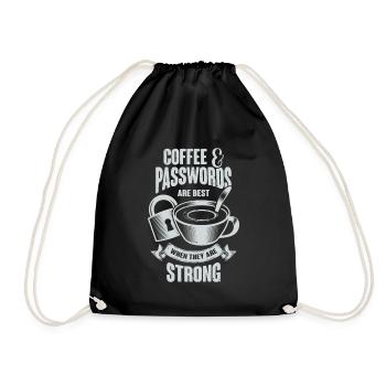 Information Security Officer Gift - Drawstring Bag - black - Front