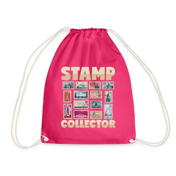 Collectionneur de timbres Franked Letters Post - Sac de sport léger - fuchsia - Devant