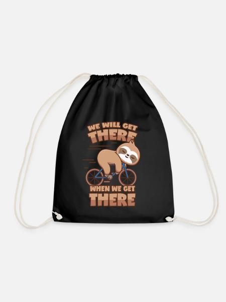 Dicton de vélo paresseux - Sac de sport léger - noir