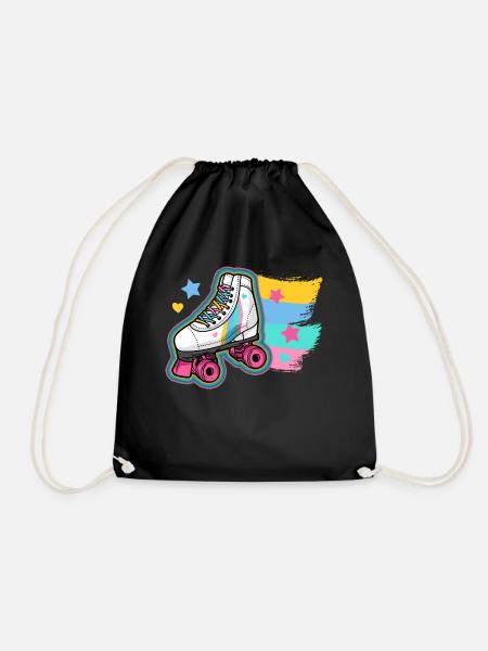 Rollschuhe Rollschuhläufer - Turnbeutel - Schwarz