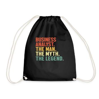 Business Analyst Man Myth Legend Business Analyst - Sac de sport léger - noir - Devant