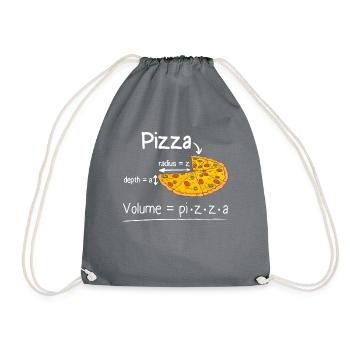 Formule Funny Pizza et Math Meme Professeur de mathématiques - Sac de sport léger - gris - Devant