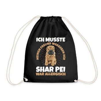 Shar Pei Hundebesitzer Hunde - Turnbeutel - Schwarz - Vorne