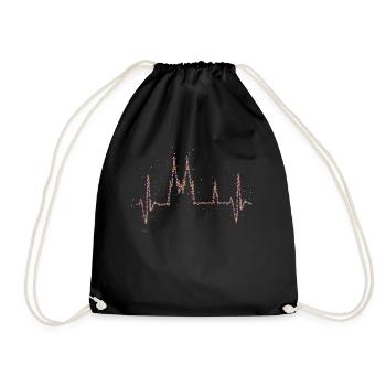 Cologne Cathedral Heartbeat Carnival Carnival Confetti - Drawstring Bag - black - Front