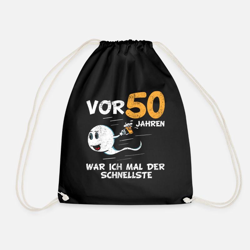 Geburtstag | 50 Jahre - Turnbeutel - Schwarz