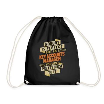 Key Accounts Manager close to Perfect Key - Drawstring Bag - black - Front