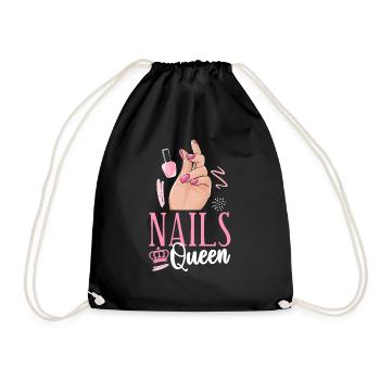 Nail Tech Devis Travail Ongle Uniforme - Sac de sport léger - noir - Devant