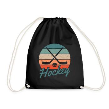Hockey Hockey sur glace Hockey sur glace Hockey Joueurs de hockey Joueurs de hockey - Sac de sport léger - noir - Devant