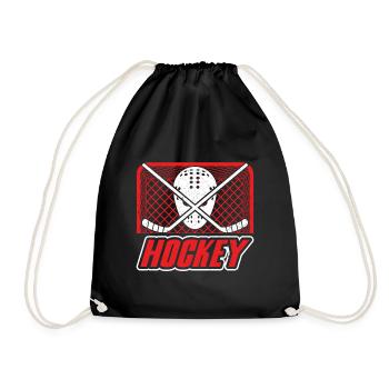 Hockey Hockey sur glace Hockey sur glace Hockey Joueurs de hockey Joueurs de hockey - Sac de sport léger - noir - Devant