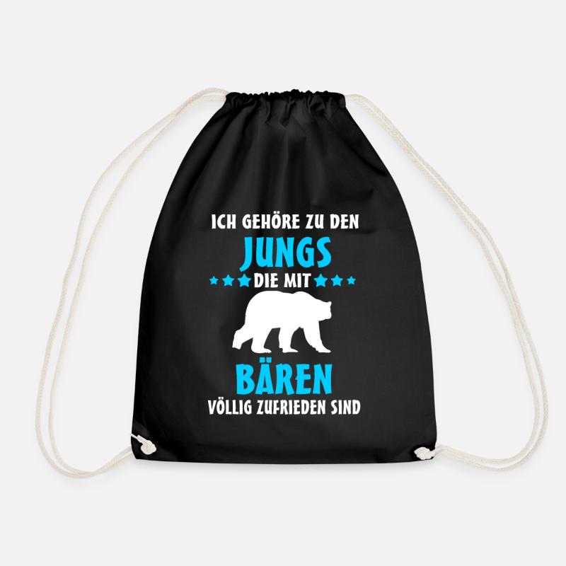 Bären Junge Bär Braunbär - Turnbeutel - Schwarz