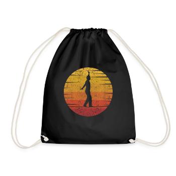 Slackers Balancieren Indoor Slackerliner Slackline - Turnbeutel - Schwarz - Vorne