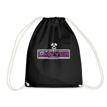 Soyez gentil avec moi Je suis peut-être votre avocat Jusristen Jura - Sac de sport léger - noir - Devant