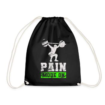 Mode Douleur Sur Gym Musculation Fitness Powerlifting - Sac de sport léger - noir - Devant