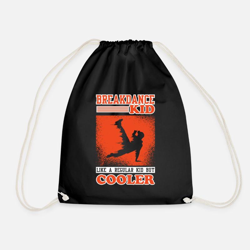 Breakdance Kid Breakdance Kids Breakdance - Drawstring Bag - black