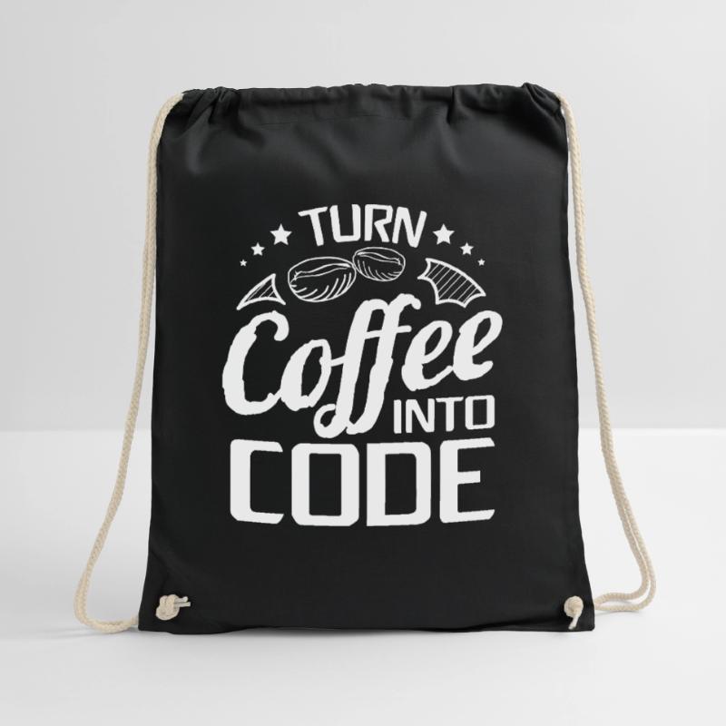 I Turn Coffee Into Code - Programmer Software Turnbeutel