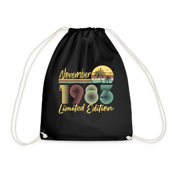 November 1983 Limited Edition - Turnbeutel - Schwarz - Vorne