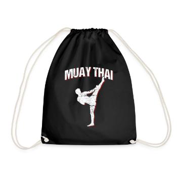 Muay Thai - Turnbeutel - Schwarz - Vorne