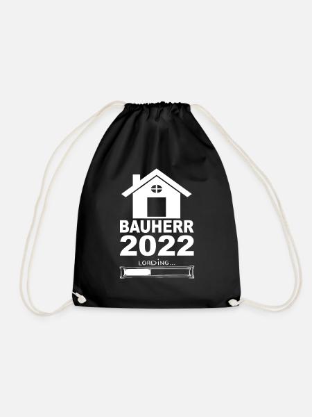 Bauherr 2022 Loading - Turnbeutel - Schwarz