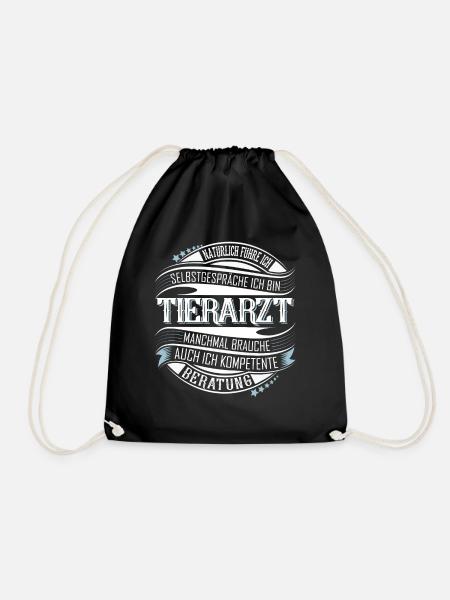 Tierarzt - Turnbeutel - Schwarz