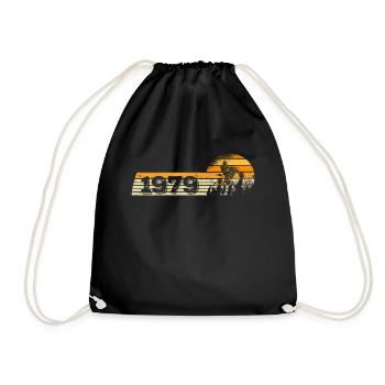 Quad-Biker né en 1979 Anniversaire 4x4 Quad-Bike - Sac de sport léger - noir - Devant