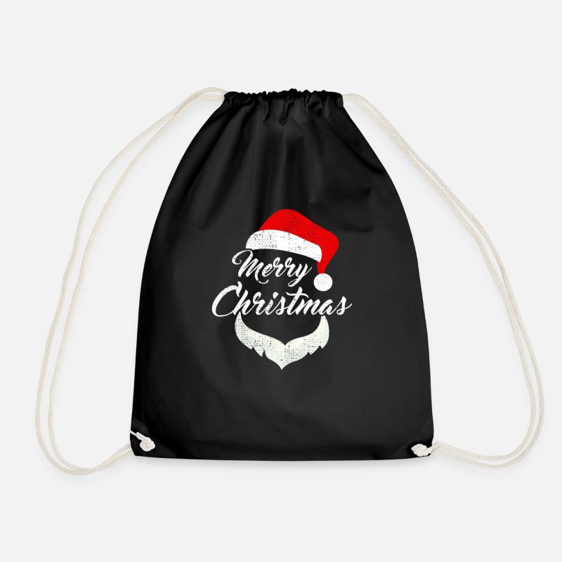 Merry Christmas - Turnbeutel - Schwarz