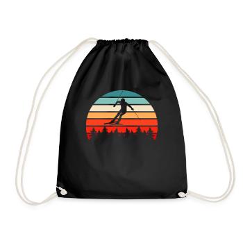 Ski Rétro - Sac de sport léger - noir - Devant