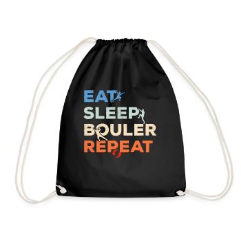 Manger Dormir Rocher Répéter Bloc Escalade de montagne - Sac de sport léger - noir - Devant